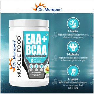 Dr Morepen Muscle Food Eaa+ Bcaa Fruit Punch Powder 450gm