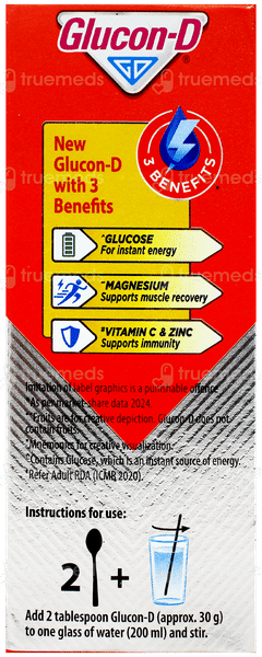 Glucon D New Tangy Orange Flavour 200Gm