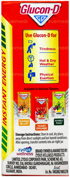 Glucon D New Tangy Orange Flavour 200Gm