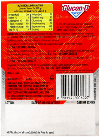 Glucon D New Tangy Orange Flavour 200Gm