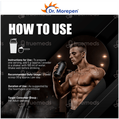Dr Morepen Muscle Food Pre Workout Blue Raspberry Powder 250gm