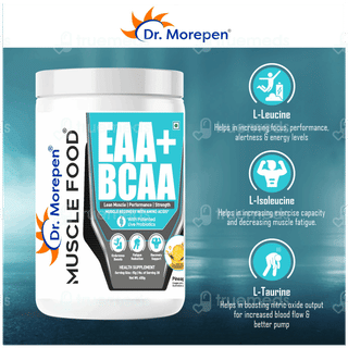 Dr Morepen Muscle Food Eaa+ Bcaa Pineapple Punch Powder 450gm