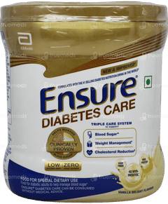 Ensure New And Improved Diabetes Care Vanilla Flavour Zero Added Sucrose Powder Jar 375gm