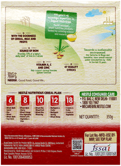 Nestle Cerelac No Preservatives Wheat Apple Cherry From 8 To 24 Months Baby Cereal 350Gm
