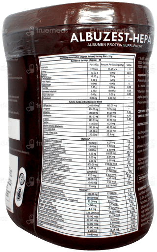 Albuzest Hepa Vanilla Flavour No Added Sugar Powder 400Gm