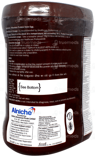 Albuzest Hepa Vanilla Flavour No Added Sugar Powder 400Gm