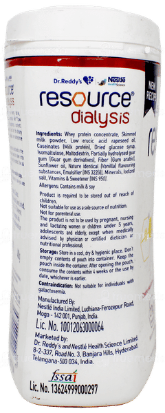 Nestle Resource Dialysis New Recipe Vanilla Flavour Powder Jar 400Gm