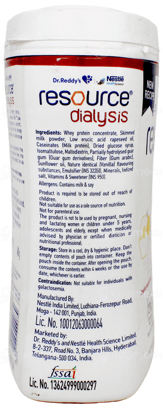 Nestle Resource Dialysis New Recipe Vanilla Flavour Powder Jar 400Gm