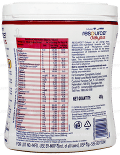 Nestle Resource Dialysis New Recipe Vanilla Flavour Powder Jar 400Gm