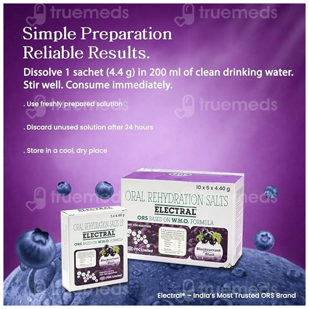 Electral Blackcurrant Blast Sachet 4.4Gm