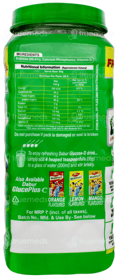 Dabar Glucose D Instant Energy 1kg With Dabur Red Toothpaste 175gm Free
