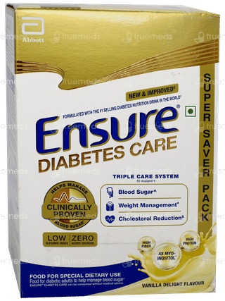Ensure Diabetes Care New & Improved Zero Added Sucrose Vanilla Delight Flavour Refill Powder 950gm