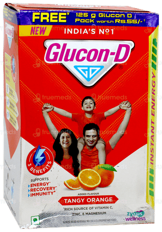 Glucon D Tangy Orange Flavour 450Gm With 125Gm Free
