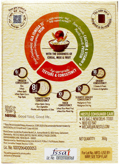 Nestle Cerelac No Preservatives Wheat Apple Cherry From 8 To 24 Months Baby Cereal 360Gm