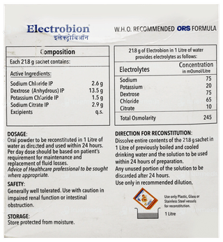 Electrobion Orange Flavour Powder 21.8gm