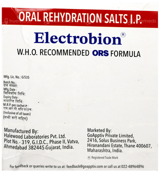 Electrobion Orange Flavour Powder 21.8gm