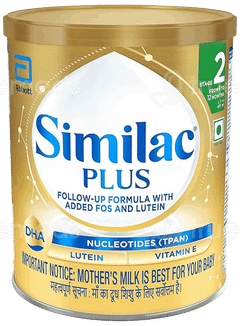 Similac Plus 2 From 6 To 12 Months Follow Up Formula With Added Fos And Lutein Powder Jar 400gm