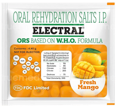Electral Fresh Mango Sachet 21.80Gm Electral Fresh Mango Sachet 21.80Gm