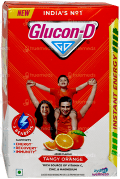 Glucon D New Tangy Orange Flavour Refill Powder 450gm