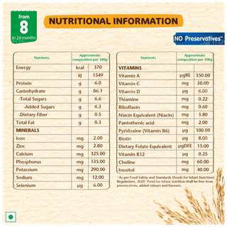 Nestle Nestum Rice Vegetables From 8 To 24 Months Baby Cereal 325Gm