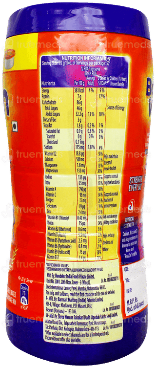 Bournvita For 7 To 9 Years Powder Jar 1Kg With Still Cotainer Free