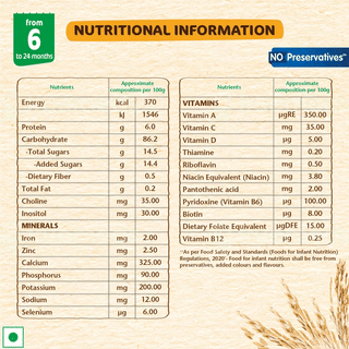 Nestle Nestum No Preservatives Rice From 6 To 24 Months Baby Cereal 325Gm