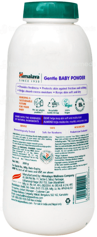 Himalaya Gentle Baby Powder 200Gm