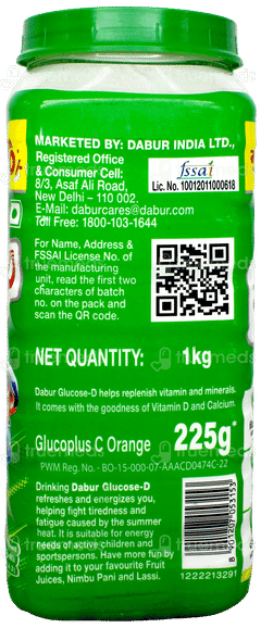 Dabur Glucose D Instant Energy 1Kg With Glucoplus C Orange 225Gm Free Dabur Glucose D Instant Energy 1Kg With Glucoplus C Orange 225Gm Free