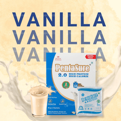 Pentasure 2.0 High Protein Sucrose Free Vanilla Flavour Powder Travel Pack 54Gm Pack Of 3 Sachets