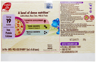 Nestle Ceregrow Multigrain Cereal With Milk & Fruits Powder 300Gm With Bowl Free