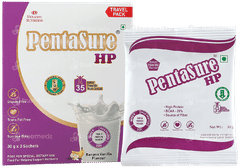 Pentasure Hp Sucrose Free Banana Vanilla Flavour Powder Travel Pack 30gm Pack Of 3 Sachets