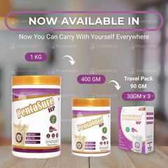 Pentasure Hp Sucrose Free Banana Vanilla Flavour Powder Travel Pack 30Gm Pack Of 3 Sachets
