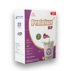 Pentasure Hp Sucrose Free Banana Vanilla Flavour Powder Travel Pack 30Gm Pack Of 3 Sachets