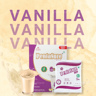 Pentasure Hp Sucrose Free Banana Vanilla Flavour Powder Travel Pack 30Gm Pack Of 3 Sachets