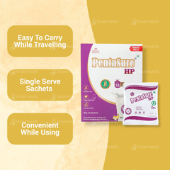 Pentasure Hp Sucrose Free Banana Vanilla Flavour Powder Travel Pack 30Gm Pack Of 3 Sachets