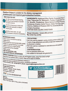 Pentasure Critipep Vanilla Flavour Sucrose Free Powder Jar 1kg