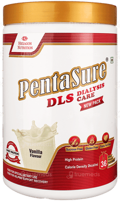 Pentasure Dls Dialysis Care Vanilla Flavour Sucrose Free Powder Jar 1kg