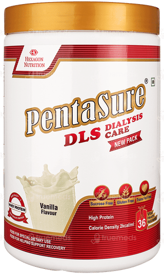 Pentasure Dls Dialysis Care Vanilla Flavour Sucrose Free Powder Jar 1kg