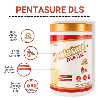 Pentasure Dls Dialysis Care Vanilla Flavour Sucrose Free Powder Jar 1Kg