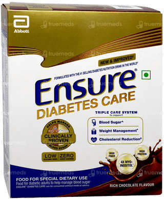 Ensure Diabetes Care New & Improved Zero Added Sucrose Chocolate Flavour Refill Powder 200Gm
