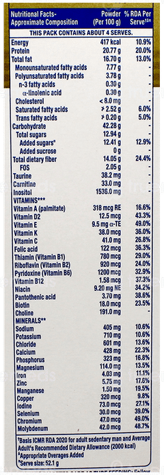 Ensure Diabetes Care New & Improved Zero Added Sucrose Chocolate Flavour Refill Powder 200Gm