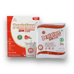 Pentasure Dm Diabetes Care Sucrose Free Vanilla Flavour Powder Travel Pack 50Gm Of 3 Sachets