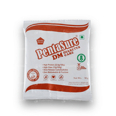 Pentasure Dm Diabetes Care Sucrose Free Vanilla Flavour Powder Travel Pack 50Gm Of 3 Sachets