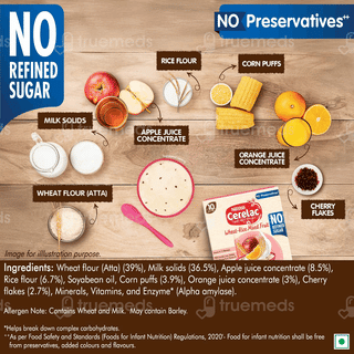 Nestle Cerelac No Refined Sugar No Preservatives Wheat Rice Mixed Fruit From 10 To 24 Months Baby Cereal 300Gm