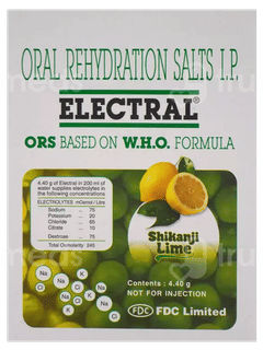 Electral Shikanji Lime Flavour Powder 4.4Gm