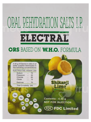 Electral Shikanji Lime Flavour Powder 4.4Gm