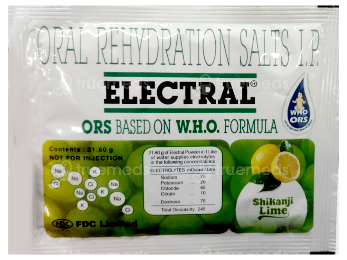 Electral Shikanji Lime Flavour Powder 21.80Gm