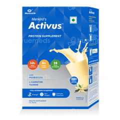 Activus Vanilla Flavour Zero Added Sucrose Refill Powder 400Gm