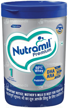 Nutramil Premium 1 0-6 Months Infant Formula Powder Jar 400gm