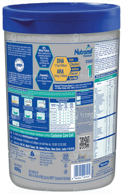 Nutramil Premium 1 0-6 Months Infant Formula Powder Jar 400gm